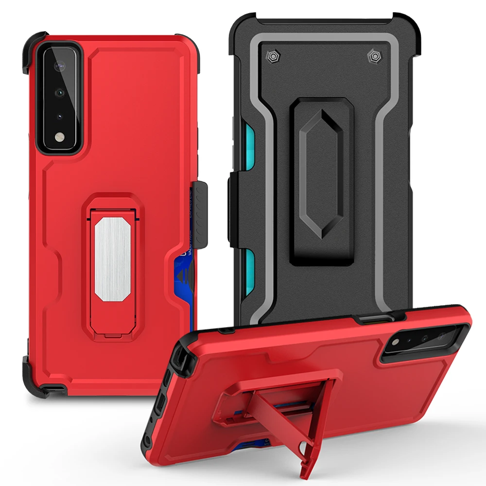 

For lg stylo 7 stylo 6 with clip bracket Cell Phone Cases Logo Printing Rubber Back Protective Cover