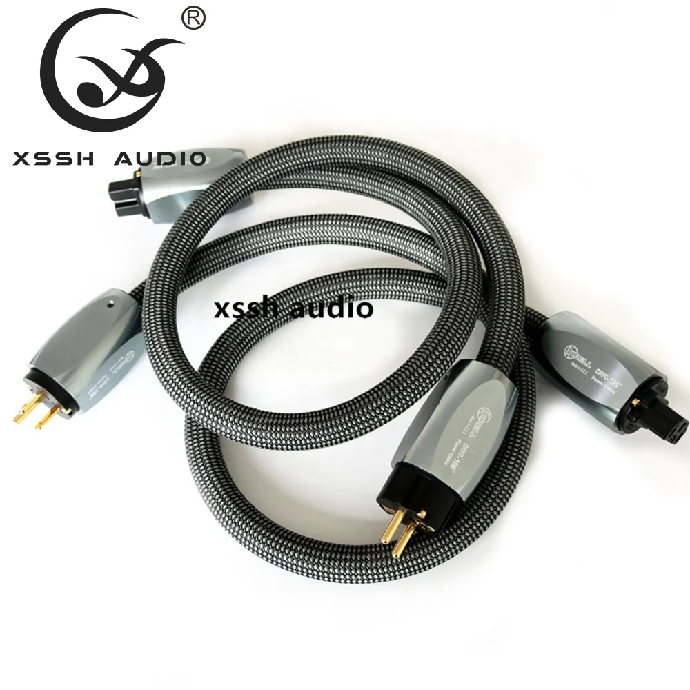 

YIVO XSSH American standard plug connector hifi audio CD amplifier US EU power cable power cords, As pictures show