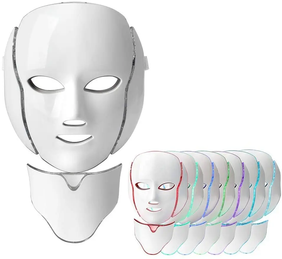 

7 Color Led Photon Light Therapy Machine / LED Face Facial machine with Neck