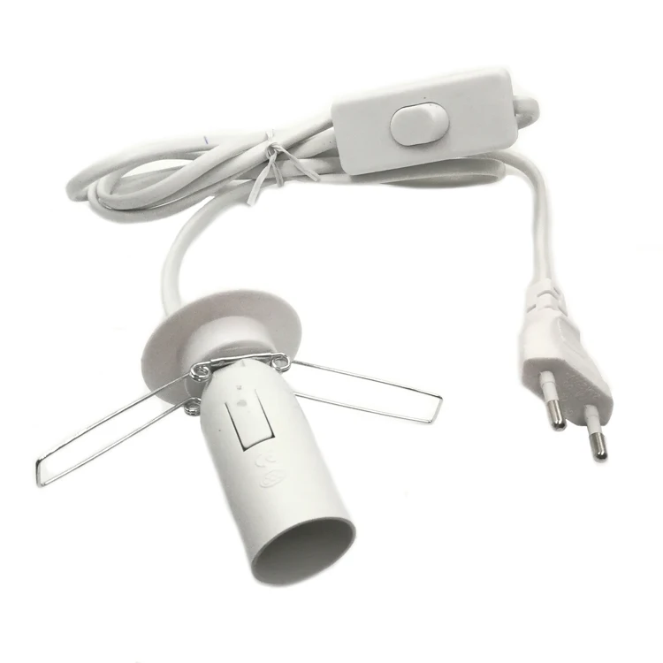 High Quality 1.2m 1.5m 0.75mm2 Vde E27 E14 European Salt Lamp Power