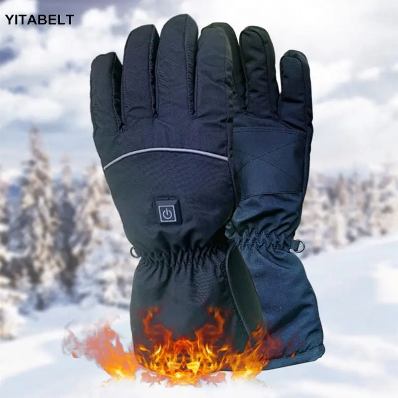 
In stock wholesale 3-step thermostat electric heating glove, battery box heating glove, warm ski glove 