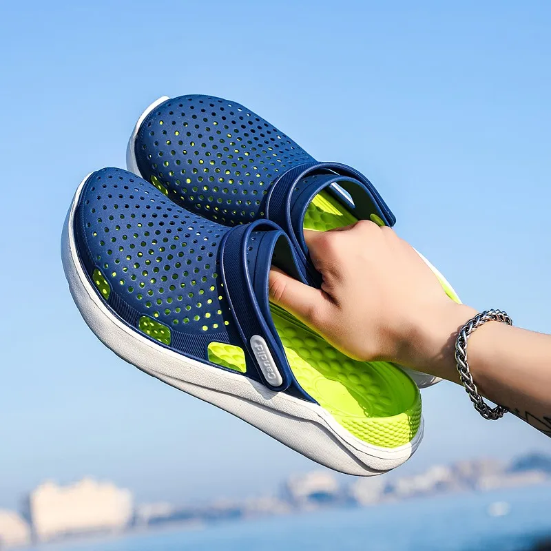 

Mens Women Summer Water Shoes Light Breathable Casual Slippers Swimming Walking Beach Anti-slip Flip Flops Soft Sandals, Light gray,green,navy,black red