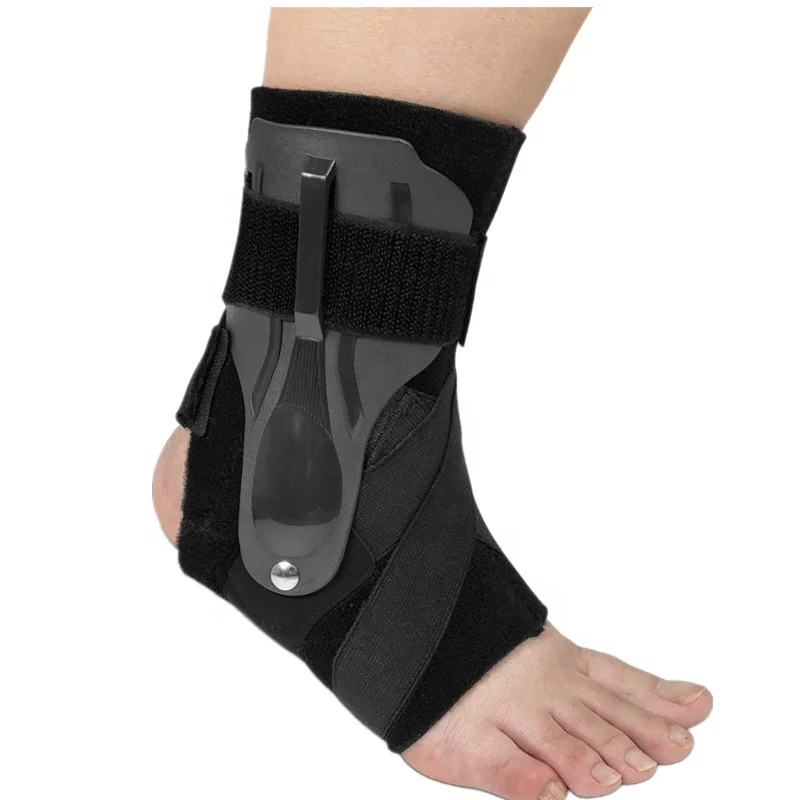 

Ankle Support Brace Sprain Splint Guard Orthosis Fractures Ankle Strap Wrap Fasciitis Foot Heel Pain, Black