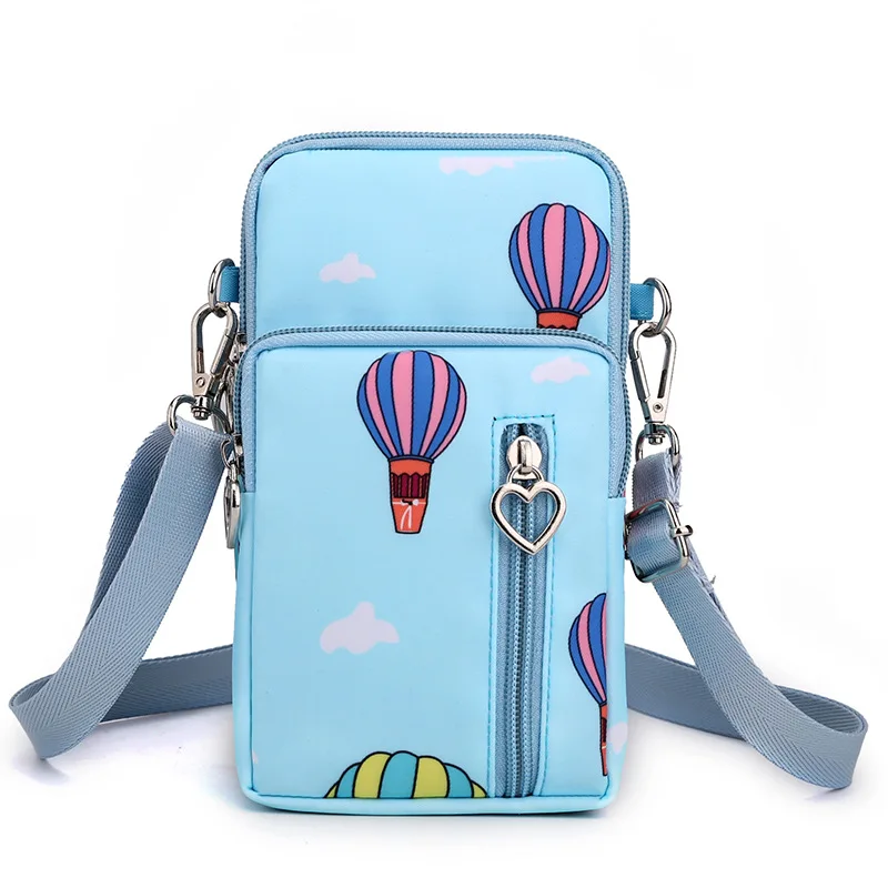 

New designed sublimation mini phone holder bag pouch crossbody messenger sling bag shoulder for girls, Candy colors