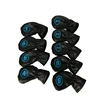 Customized PU Golf Covers for Irons Golf Club 9pcs/set Golf Head Covers With embroidery
