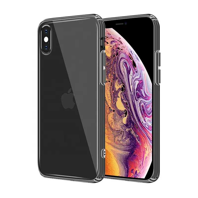 

High quality factory wholesale suitable for iPhone XS max transparent mobile phone case all-inclusive silicone soft case