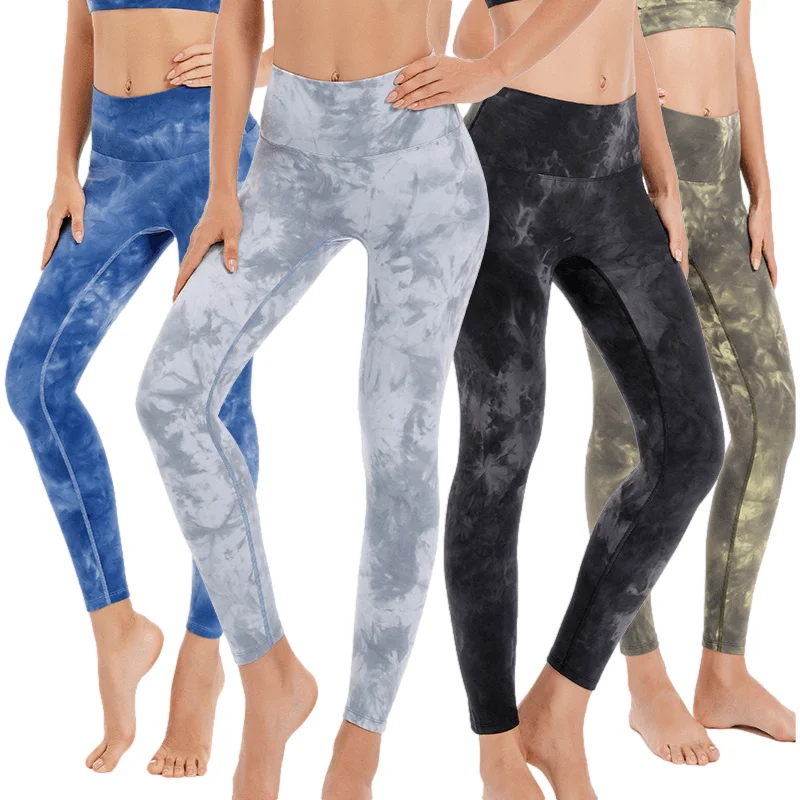 

Sbart Gym Wear Sportswear Fitness Yoga Wear Fitness Leggings Scrunch Butt High Waisted Workout Yoga Leggings Tie Dye Yoga Pants, Picture shows or accept customize color