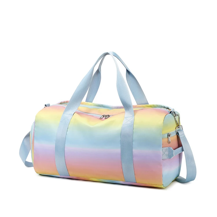 

Gradient Laser Polyester Duffle Travel Gym Bag, Customized color