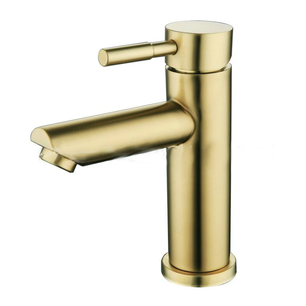 

Modern mixer Faucets bathroom basin stainless steel brushed golden basin sink faucet tap