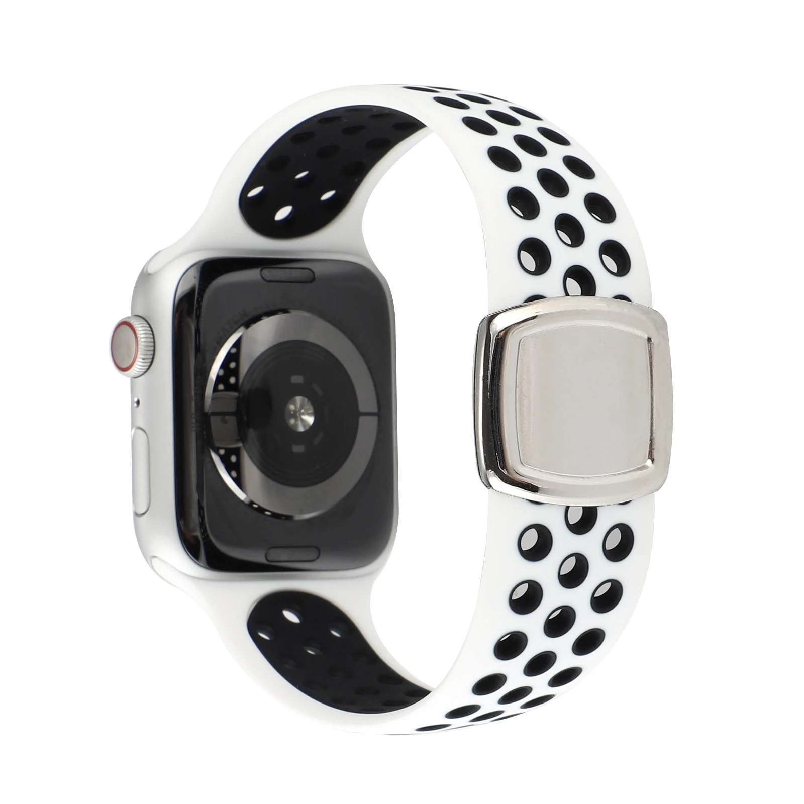 

Deportiva metalizada animal print transparente silicona con flores para correa piel 38 42 mm for apple watch series 7, Multi color