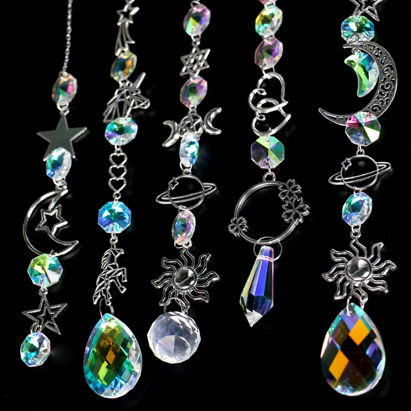 

Wholesale Natural Crystal Hanging Wind Chime K9 Window Prism Rainbow Maker