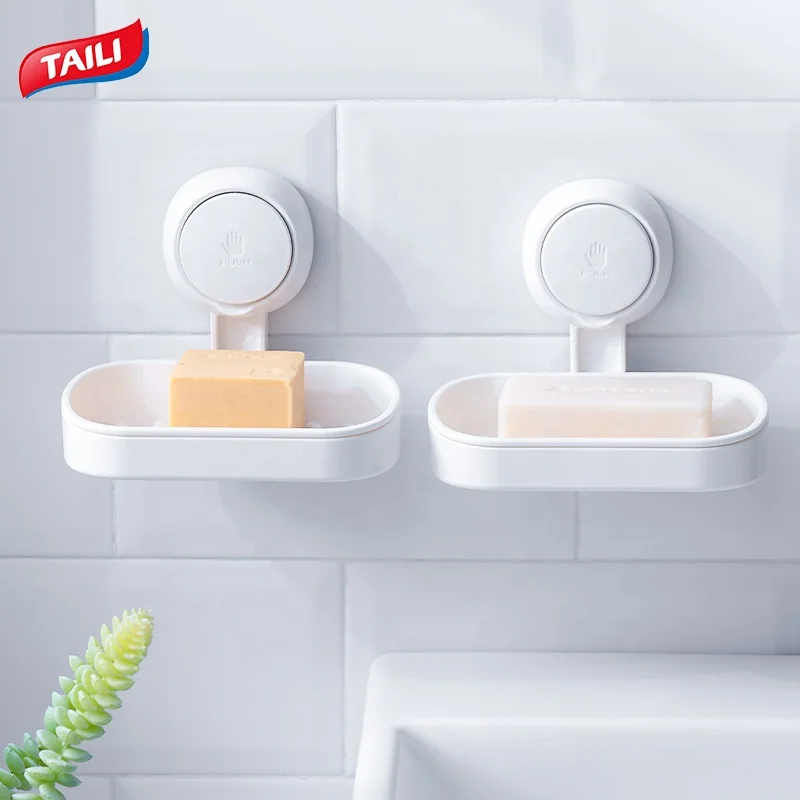 

Powerful Multi Function Vacuum Suction Cup Hook Shower Holder and Duty Suction Cups Hooks Soap Holder Tray&Basket for Bathroom
