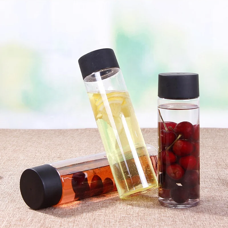 
Disposable glass clear PET bottle 12 oz plastic juice bottles 