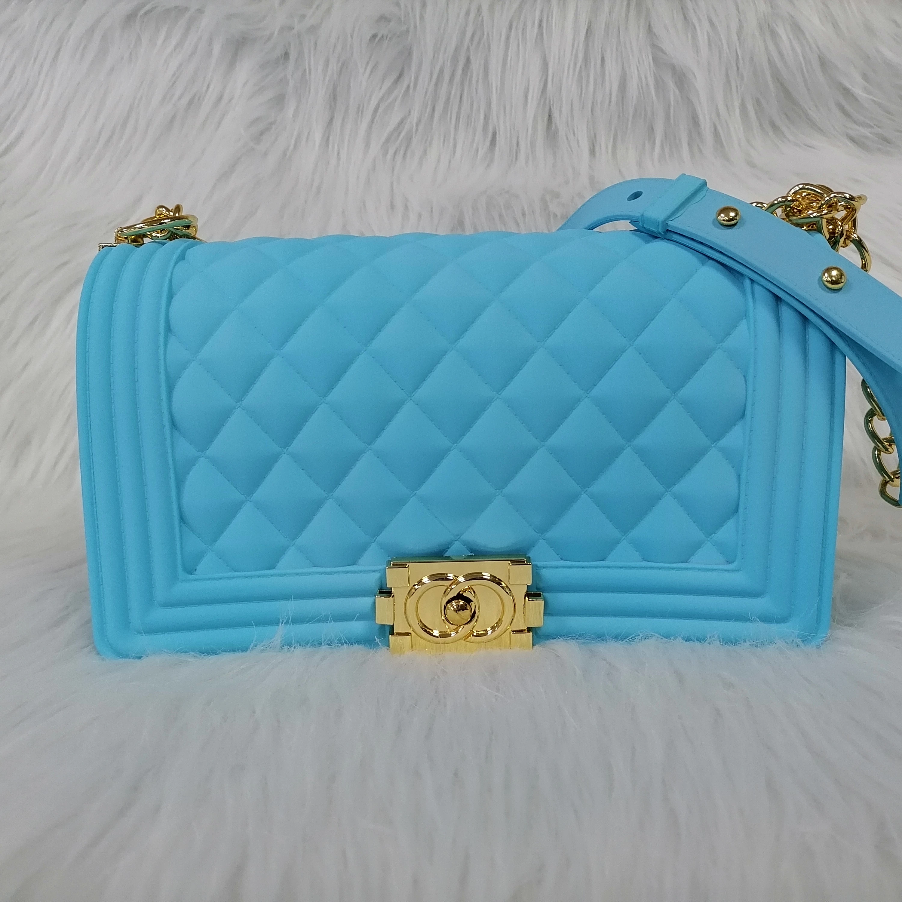 

GW Jelly purses New Women's Hot selling jelly shoulder bag colorful PVC bag tote matte shoulder handbags, Rich colors