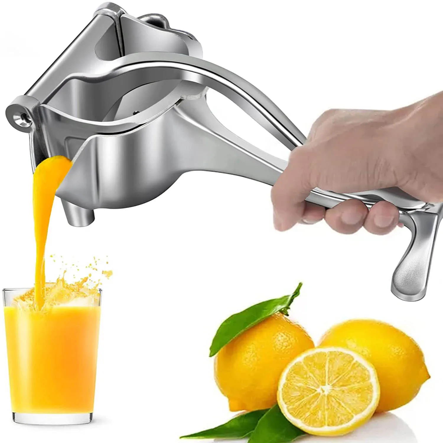 

Hot Sale Hand Press Aluminum Alloy Extractor Orange Stainless Steel Juicer Tool Citrus Manual Fruit Lemon Squeezer