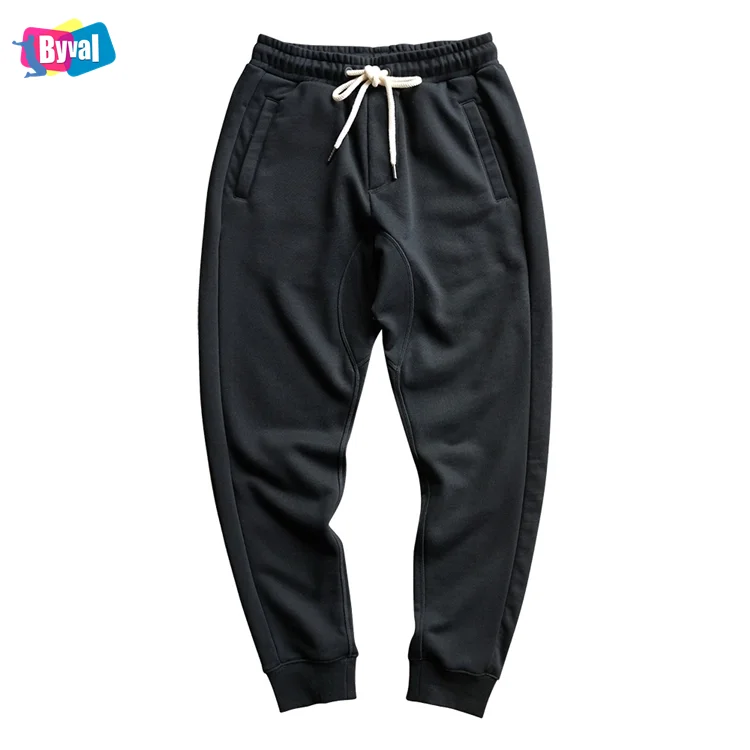

2020 Byval New Style 100%Cotton Men's Active Basic Warm Jogger Fleece Pants