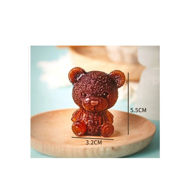 

Hot sale 3D ice bear silicone ice cube tray mold, Stock or customized