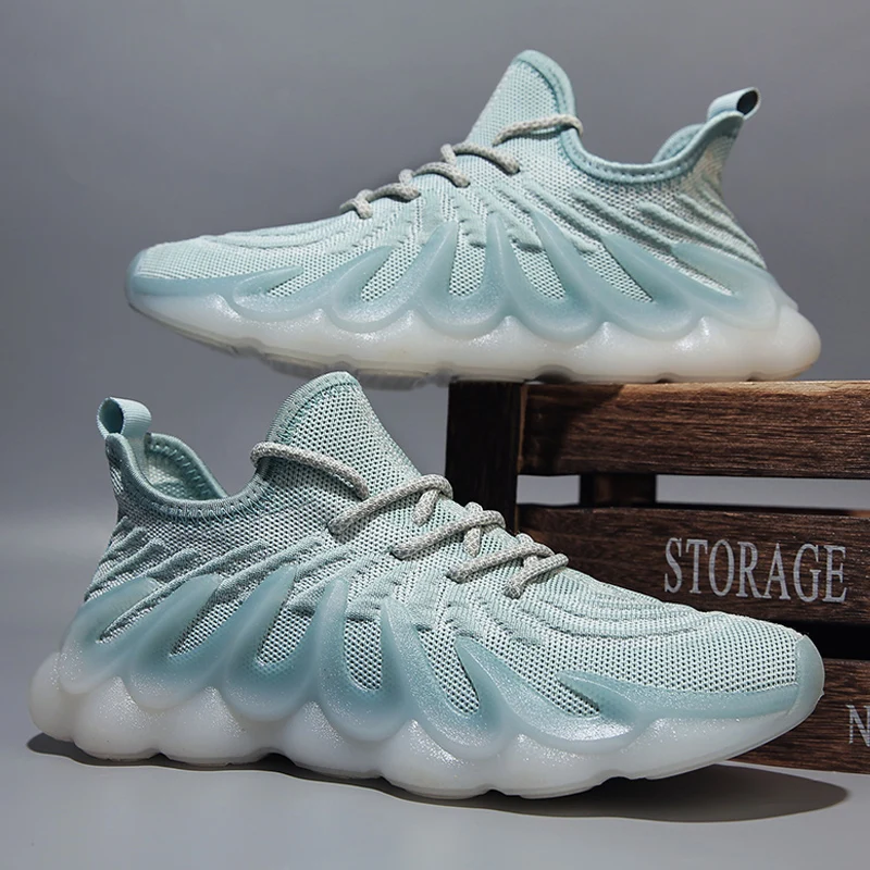 

High Quality 350 Sneakers Men Breathable Casual fly knitting shoes 450 Running Tennis Shoes