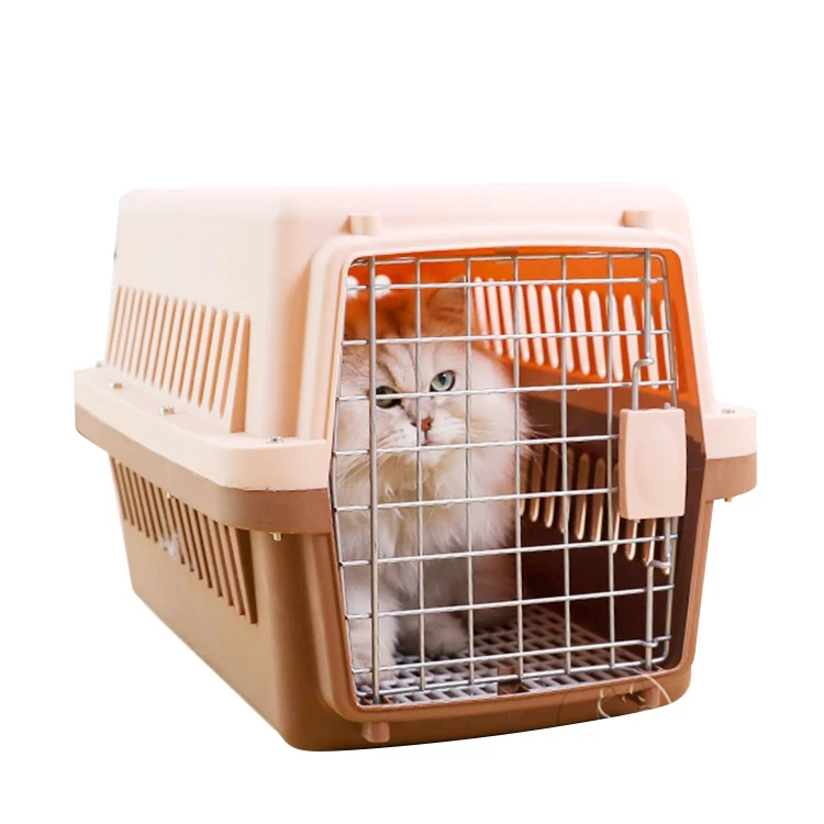 

best quality plastic take out cat pet cage pet travel carrier, Customized color