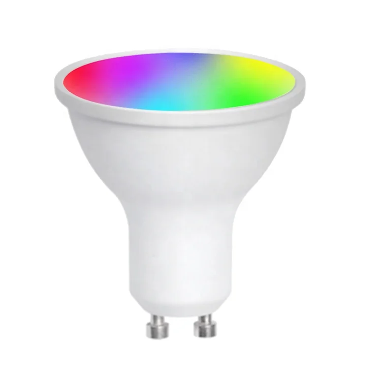 GU10 WiFi connected App control smart lamp led lights 5W 85~265V 400 lumen voice control plastic lamp body good price