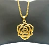 Vietnam gold plated jewelry fashion hollow rose pendant female necklace accessories exquisite craft Network explosion
