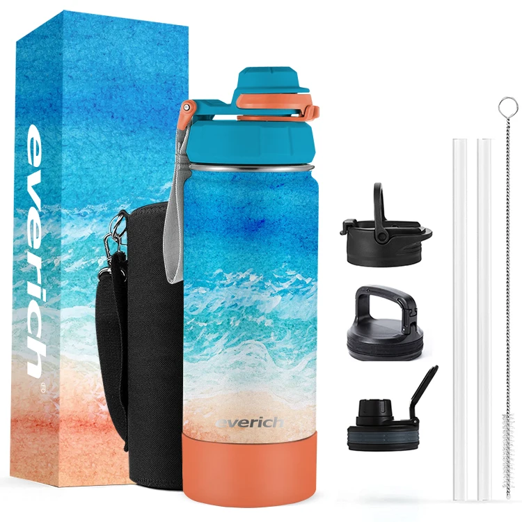 

32oz everich hot product Wide Mouth vacuum insulated Stainless Steel sport Water Bottle customized flask customize color