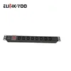 Aluminum Alloy Shell 8 Outlet Server 19 inch pdu Power Distribution Unit, Power Strip with Surge Protector