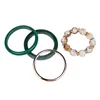 2019 trending handmade bracelet round dot wide epoxy resin bracelet for girl