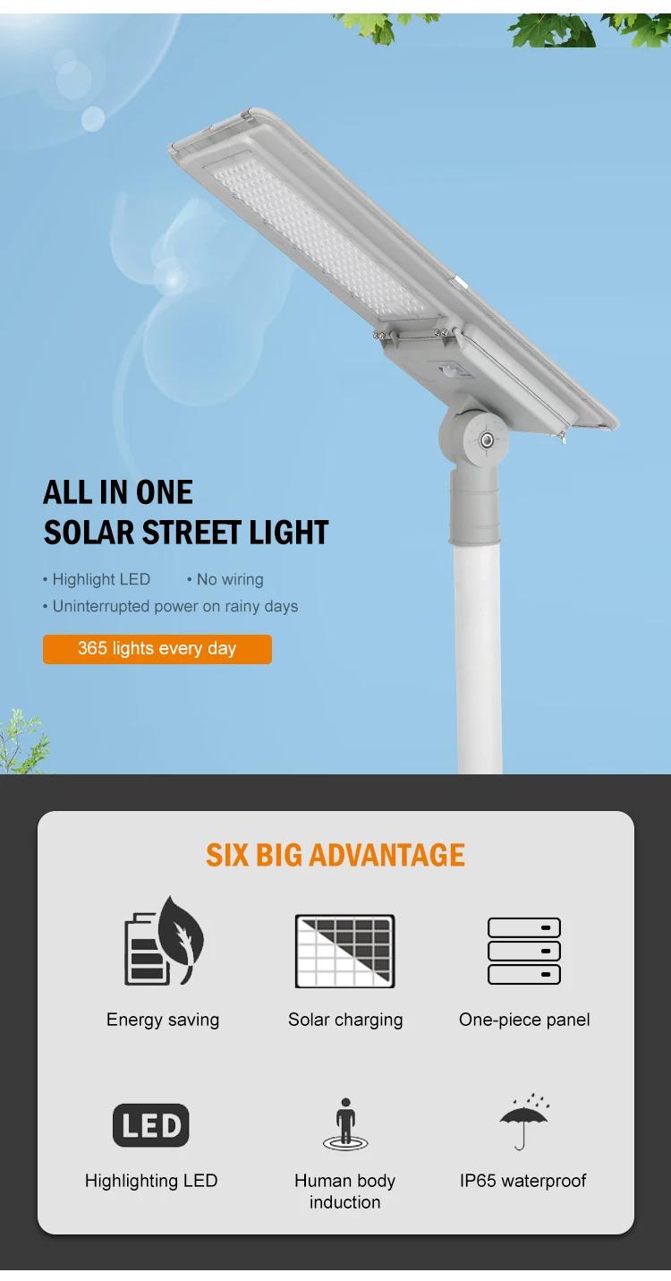 New design outdoor induction ip65 waterproof 60w 100w 180w all in one led solar street light price list