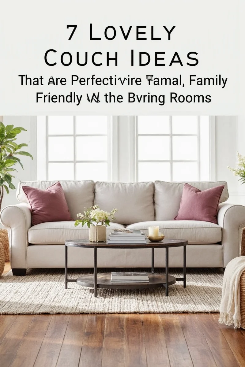 Mid-century modern sofa with playful throw pillows