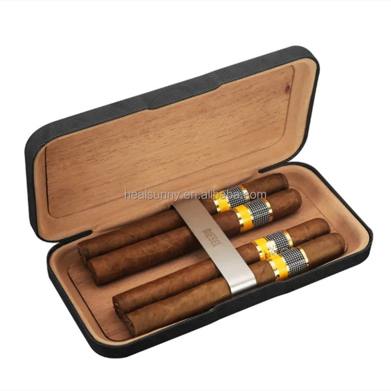 

Travel portable Wood Cigar Humidor Box Case Wooden Cigar Humidor