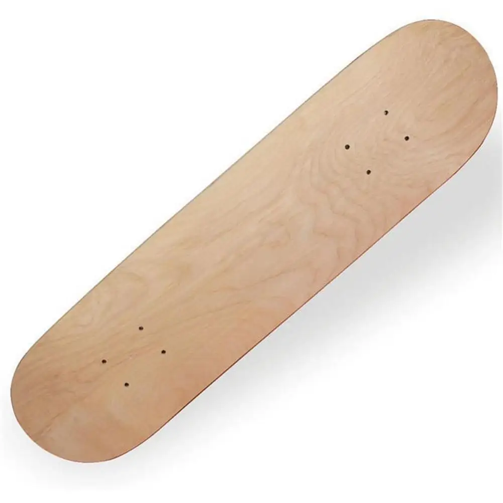 

8in 8-Layer Simple Style Maple Blank Double Concave Skateboards Natural Skate Deck Board Skateboards Deck Durable Maple