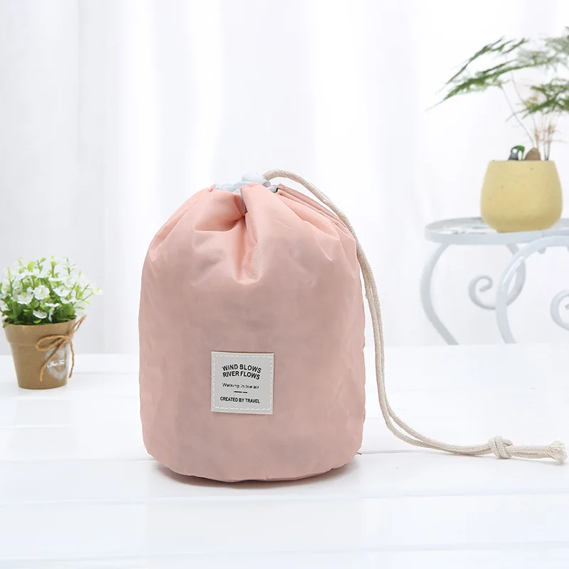 

Women Lazy Drawstring Cosmetic Bag Fashion Travel Makeup Bag Storage Pouch Toiletry Beauty Kit Bag