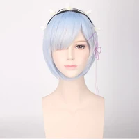 

free sample Cheap Short Bob Cute Bang anime cosplay Synthetic Fiber Hair Wig