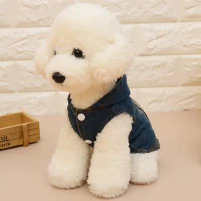 

VK118-Autumn and winter pet cowboy Hooded Vest, Blue