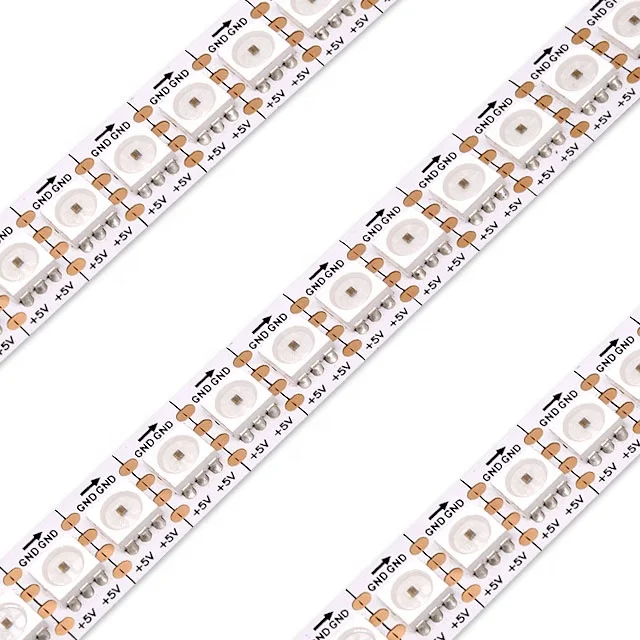 with clock and data cables 12mm width flexible apa102 display digital sk9822 144 led strip lights