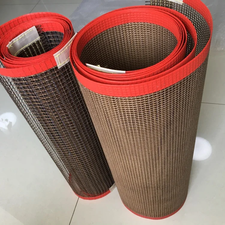  PTFE Teflon Coated Fiber Glass Open Mesh Conveyor Belt