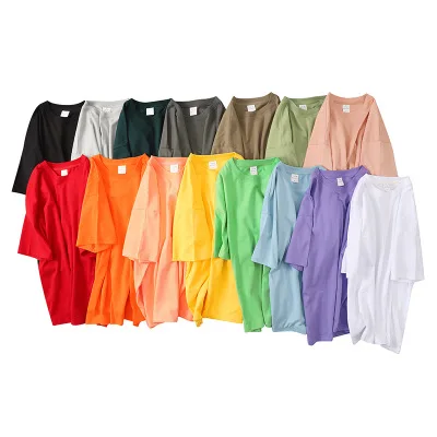 

LW-6300 Wholesale Quality Summer Man Clothing Solid Color Cotton Shirts For Men Printed Logo T Shirt Custom t shirt men tshirt, Multi colors