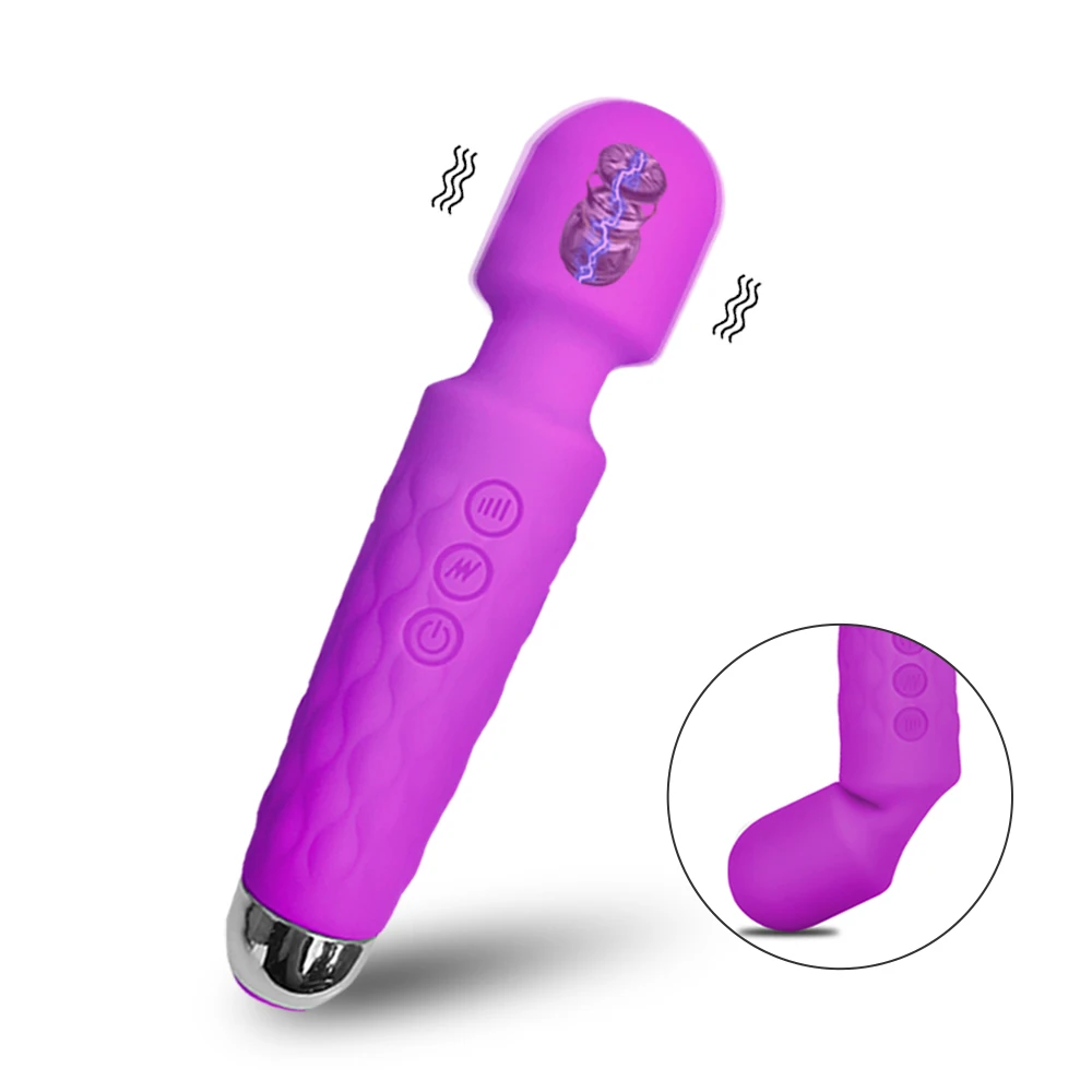 

ALWUP Female AV Magic Vibrator Wand Clitoris Stimulator USB Rechargeable Massager Wireless Dildos Sex Toys for Adults