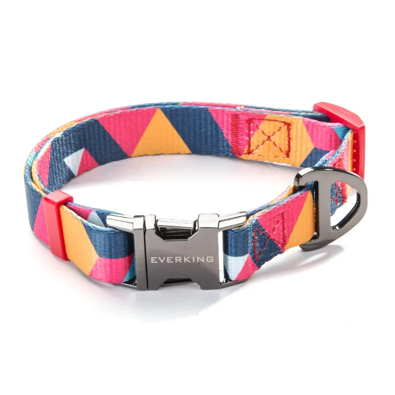 

metal accessories collars harness sublimation custom weight dog collar leash strip pulling dog high quality harness set