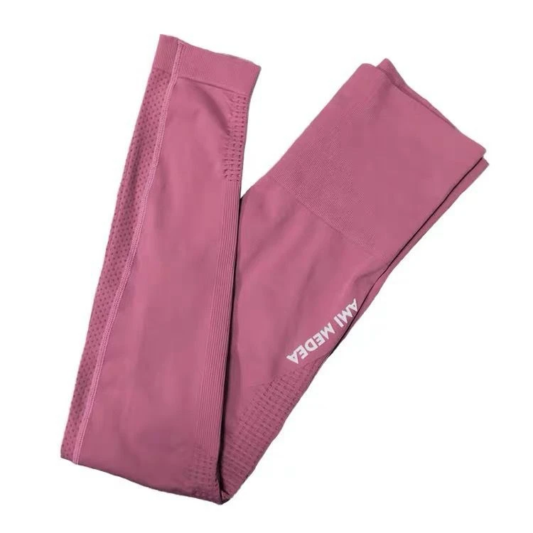 

European And American Peaches Buttock Tights Yoga Pants Seamless High Waist Hip Lifting Exercise Fast Drying Pants