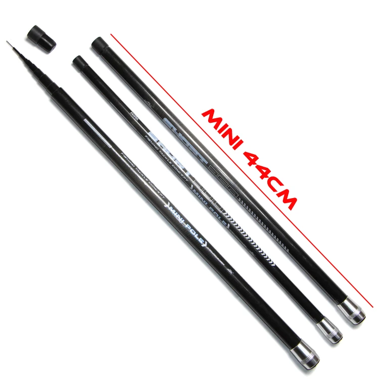 

China supply Children kids use short mini put over telescopic carbon whip pole carp fishing rod, Customized colors