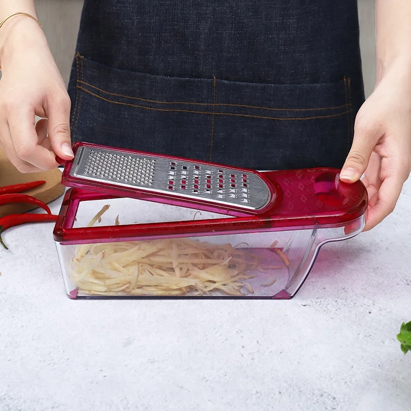 
Multi Grater With Stainless Steel for Cheese , Vegetable, Ginger Set with Storage Box 