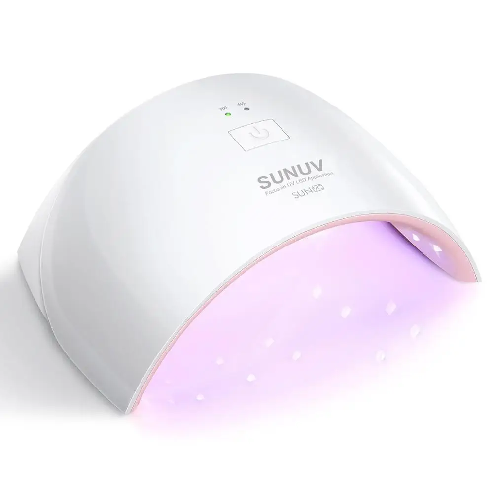 

Private Label Popular SUNUV SUN9C Pink Automatic Sensor Led Light nail Gel Polish Dryer UV Nail Lamp