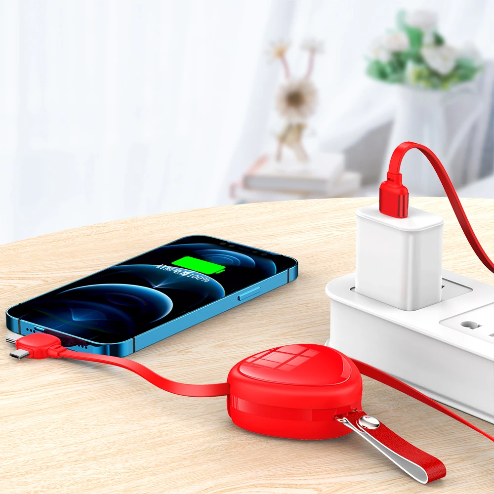 

newarrival Promotional Gifts Fast Charging Flat Wire Multiple Color Multi 3 in 1 Retractable Usb Charger Cable For iPhone Huawei, Customized color