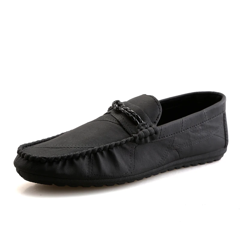 

New British Style Men's Casual Shoes Easy To Wear Off Shoes Loafers Comfortable Men Shoes, Black/brown/grey