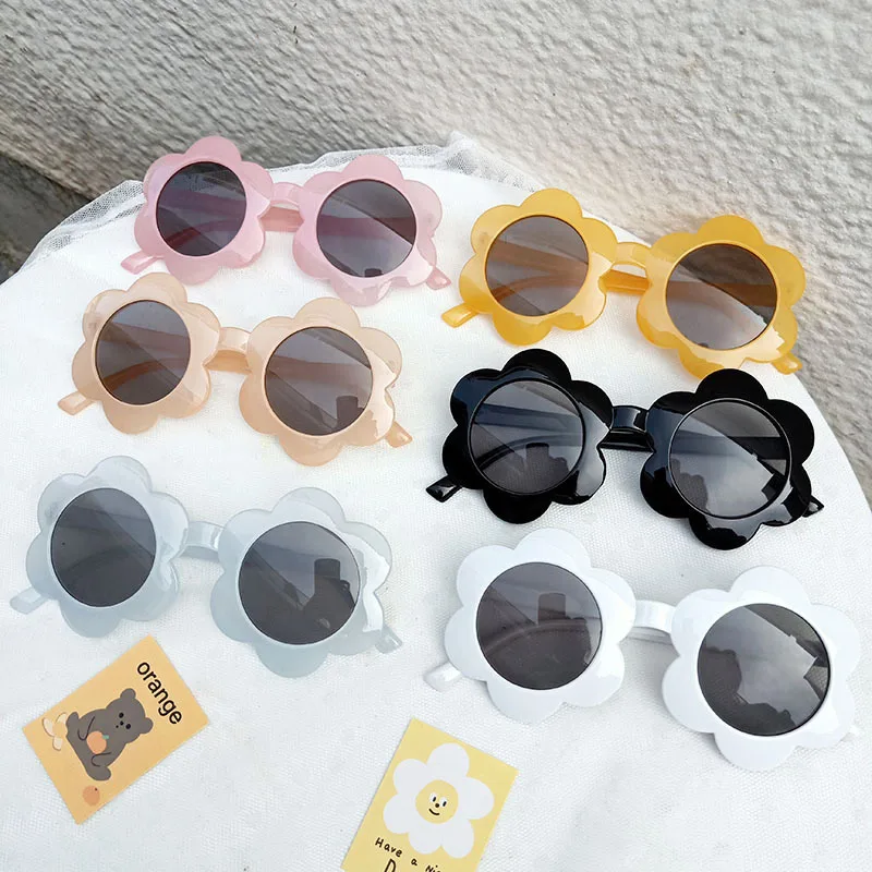 

fashion flower kids sunglasses for 3-8 years old