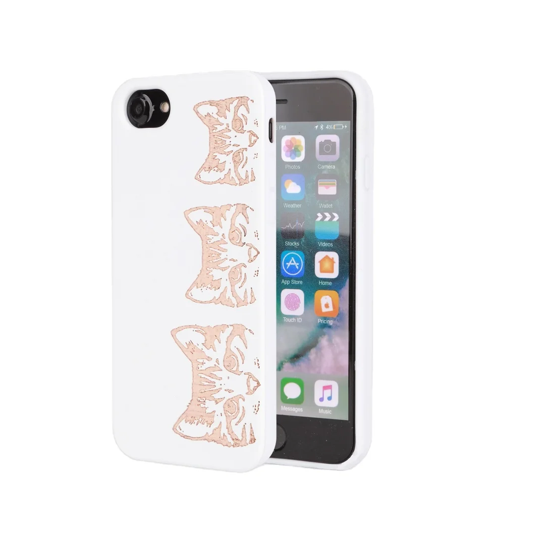 

Wood+PC TPU Phone Accessory Smartphone Case for iPhone 7 Wooden Phone Case for iPhone 11, Original wood color