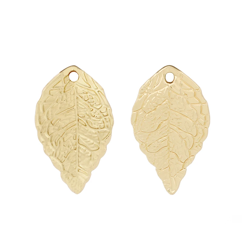 

Gold Tone Filigree Leaf Charms Pendants Beads for DIY Earrings Bracelet Jewelry Making Accessories