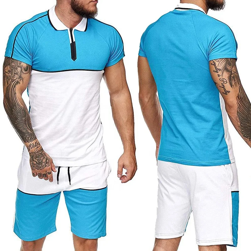 

Custom Logo Active Training Jogging Wear Men Two Piece Set Tracksuit, Picture